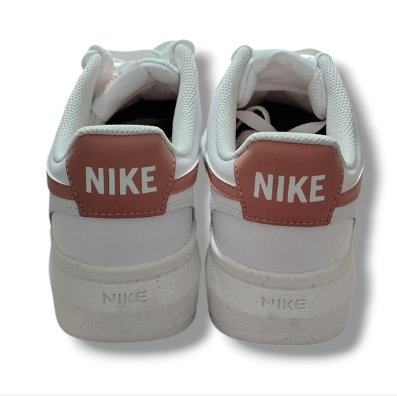 NEW Nike Court Vision Alta Women's Shoes In White/Sail/Red Stardust Size 10 - Picture 6 of 15